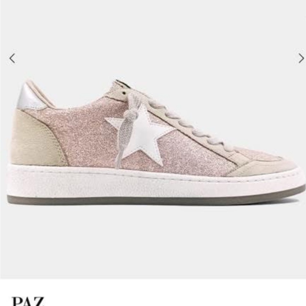 Pink Suede Star Low-Top Sneaker
